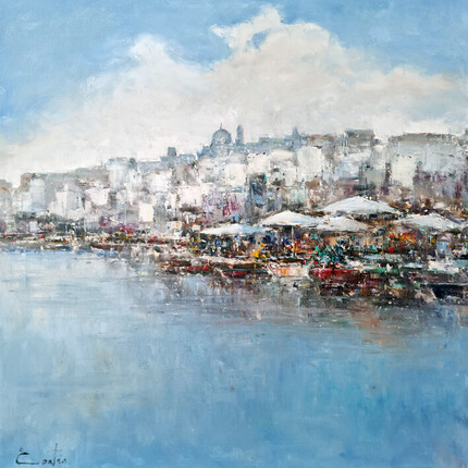 Cuadros de paisajes modernos del pintor español Cortes | Hispangallery galeria arte Altea